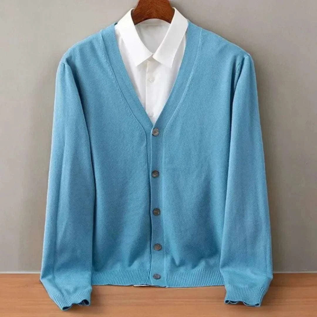 Classic Cashmere Cardigan for Timeless Style Sky Blue