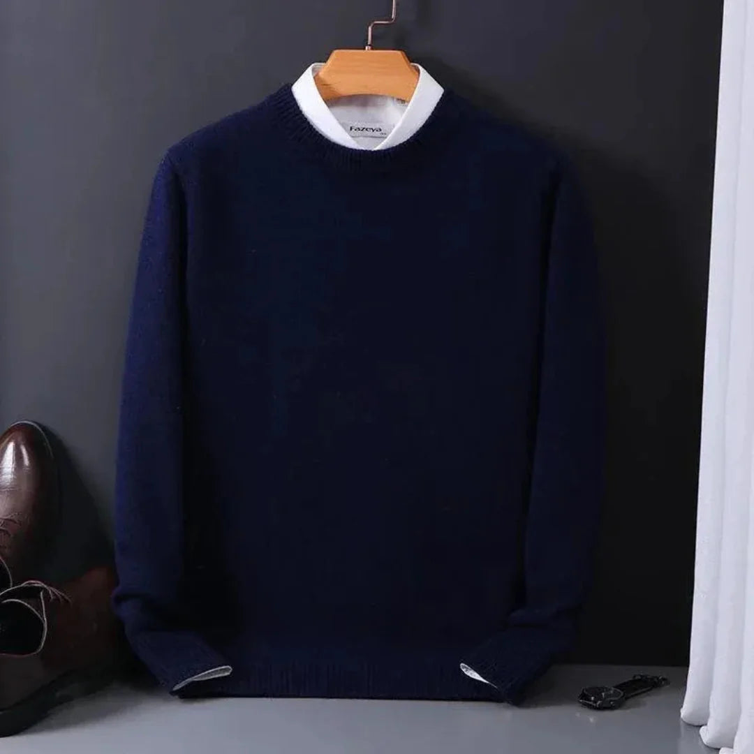 Classic Cashmere Crewneck Sweater - Soft Luxury Knit-MODAUTLET