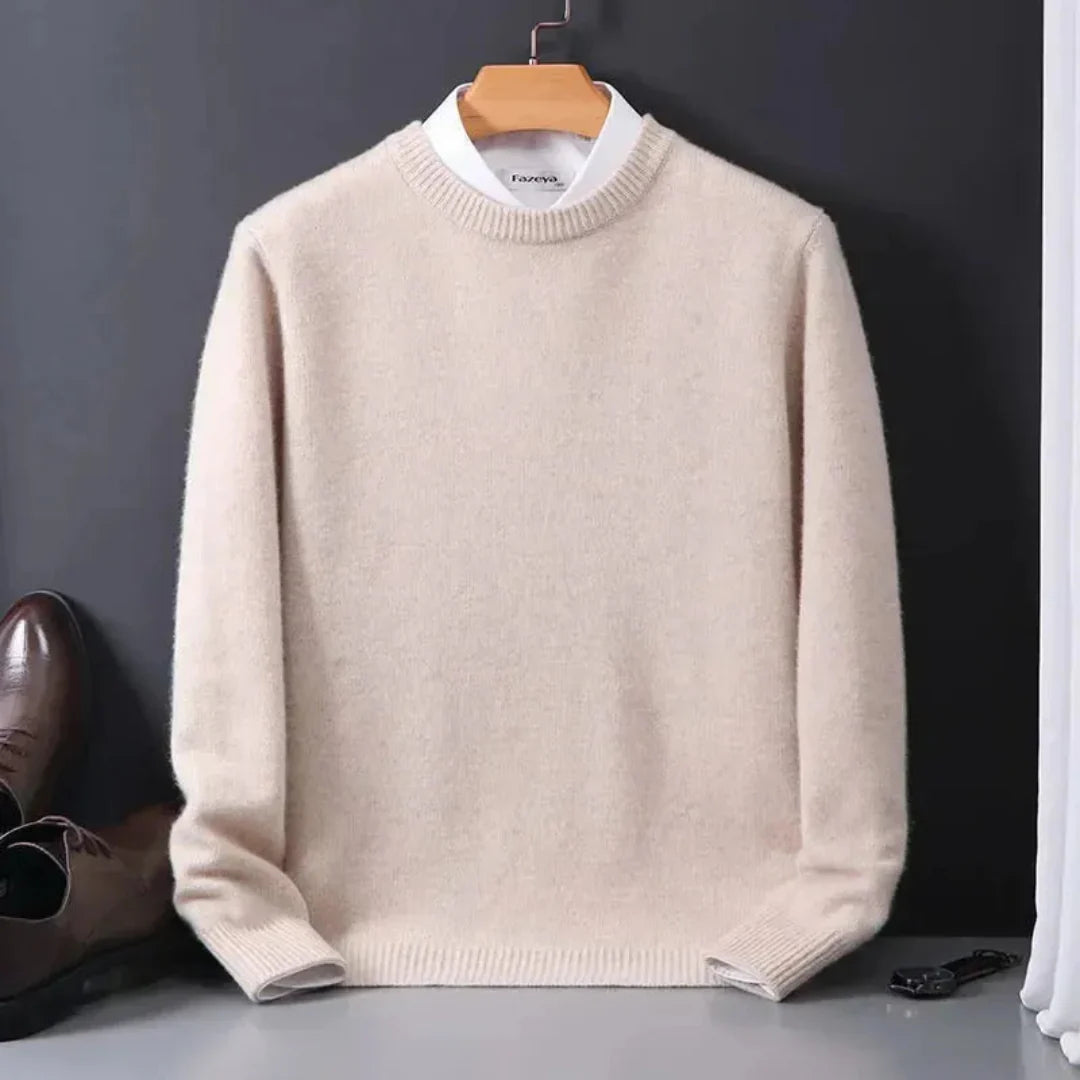Classic Cashmere Crewneck Sweater - Soft Luxury Knit-MODAUTLET