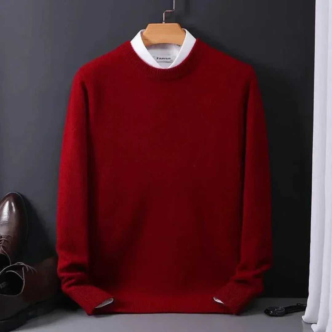 Classic Cashmere Crewneck Sweater - Soft Luxury Knit-MODAUTLET