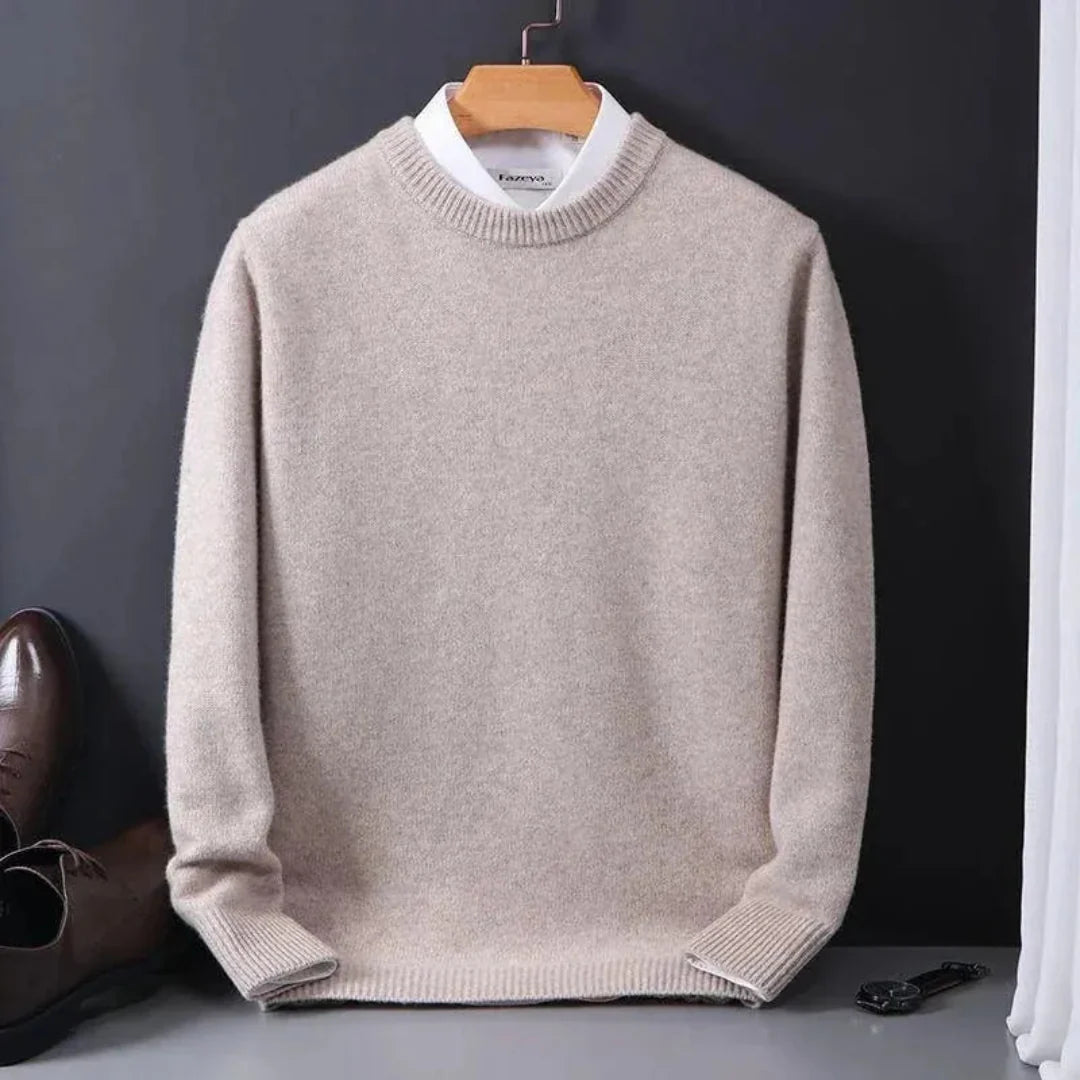 Classic Cashmere Crewneck Sweater - Soft Luxury Knit-MODAUTLET