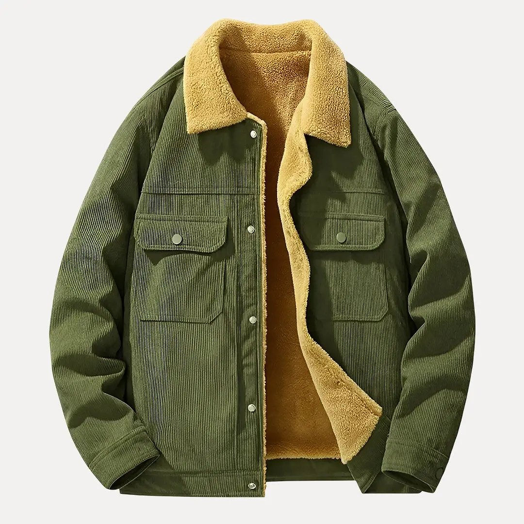 Classic Corduroy Jacket for Timeless Style Green