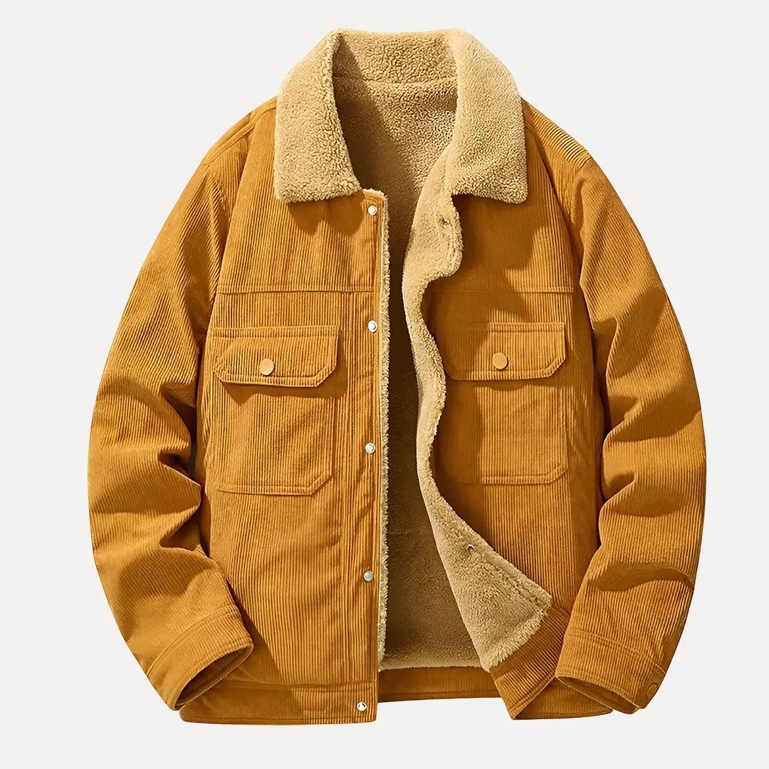 Classic Corduroy Jacket for Timeless Style Khaki