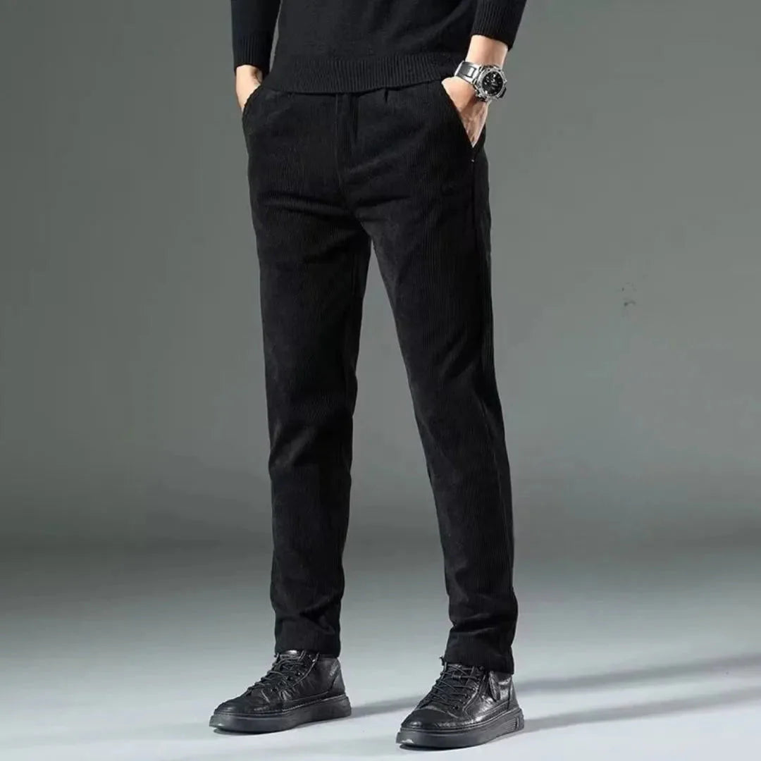 Classic Corduroy Pants for Timeless Style Black