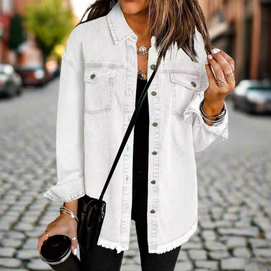 Classic Lightweight Denim Jacket White