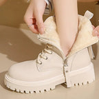 Womens Classic Martin Boots – Stylish & Versatile Footwear Beige