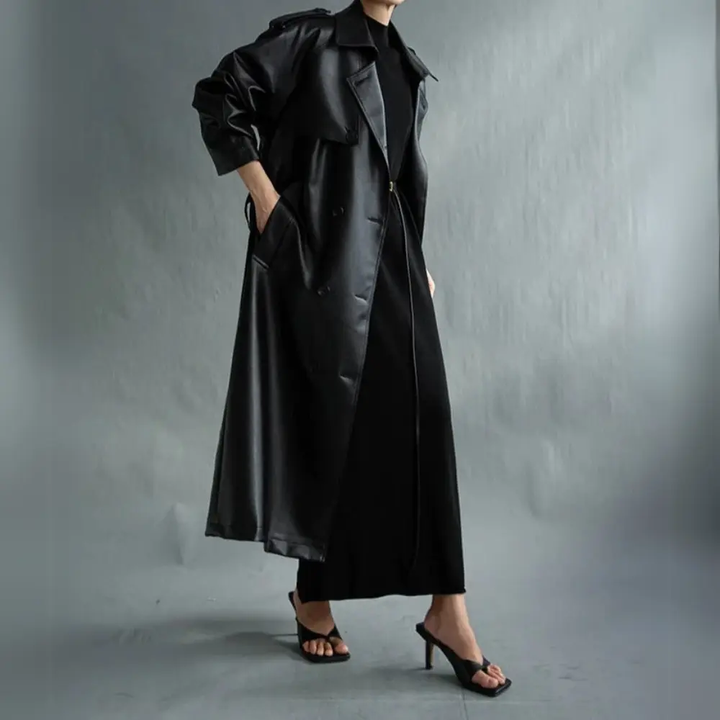 Classic Noir Trench Coat