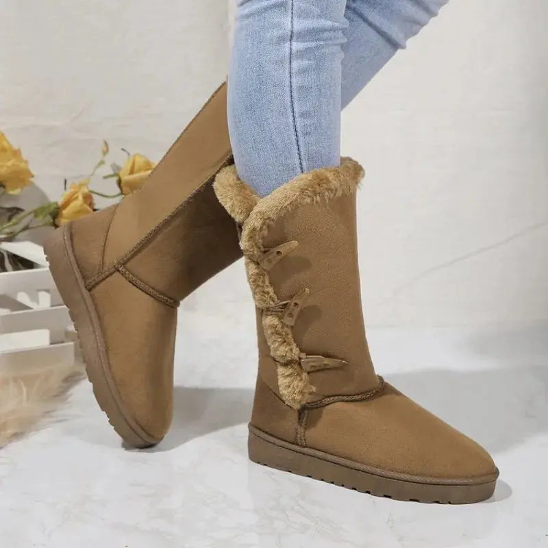 Women's Cozy Plush Snow Boots – Warm Winter Footwear-MODAUTLET