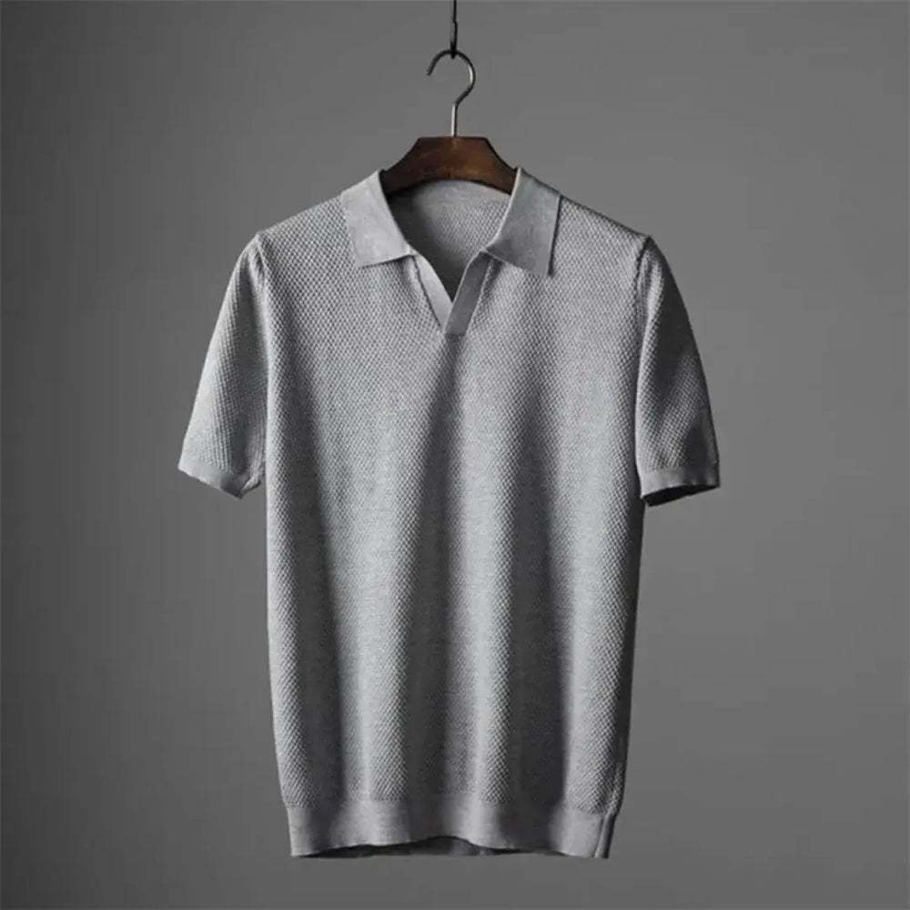 Classic Polo Shirt for Men Gray