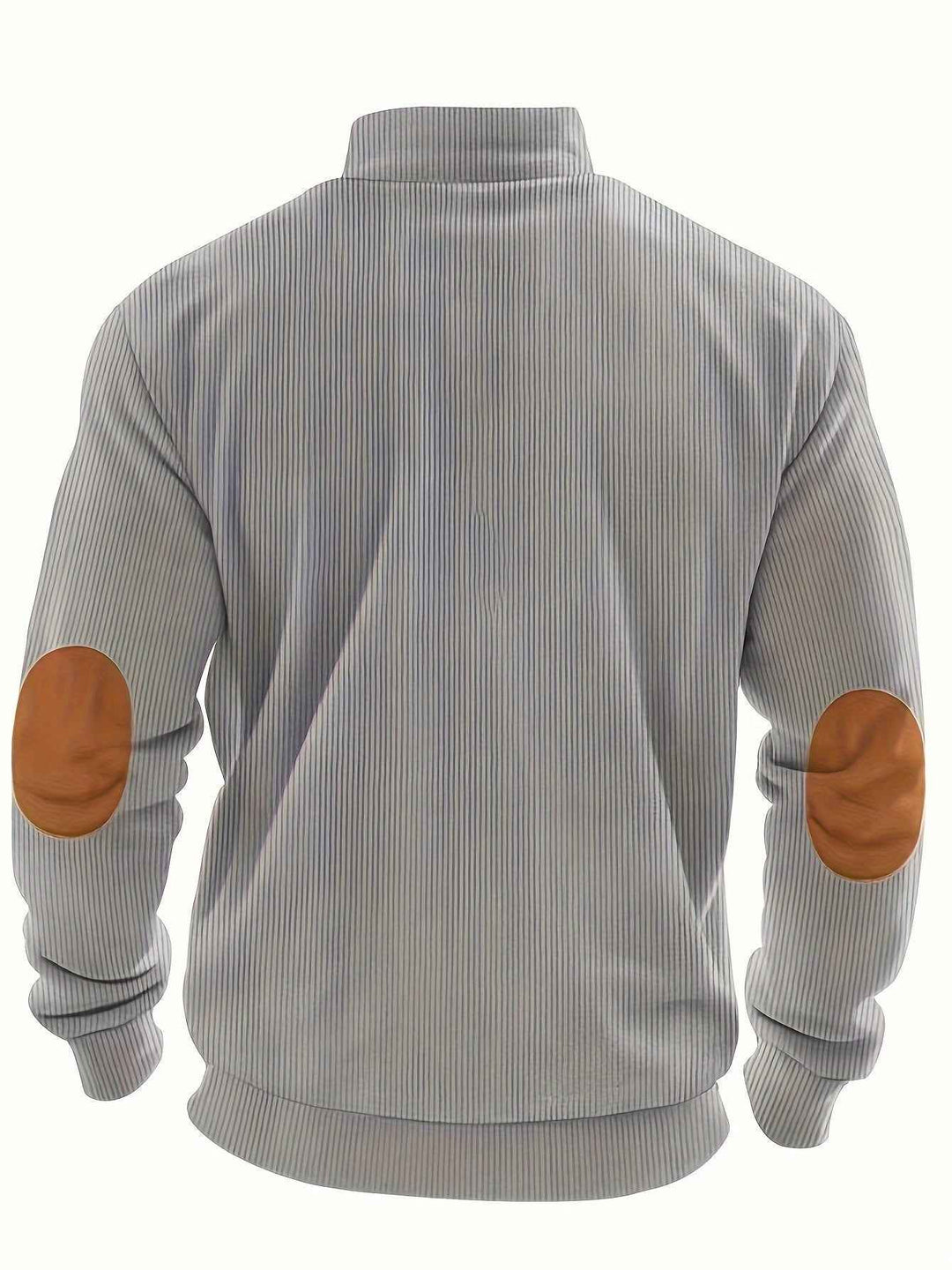 Classic Quarter Zip Ribbed Sweater for Men - Perfect for Everyday Wear