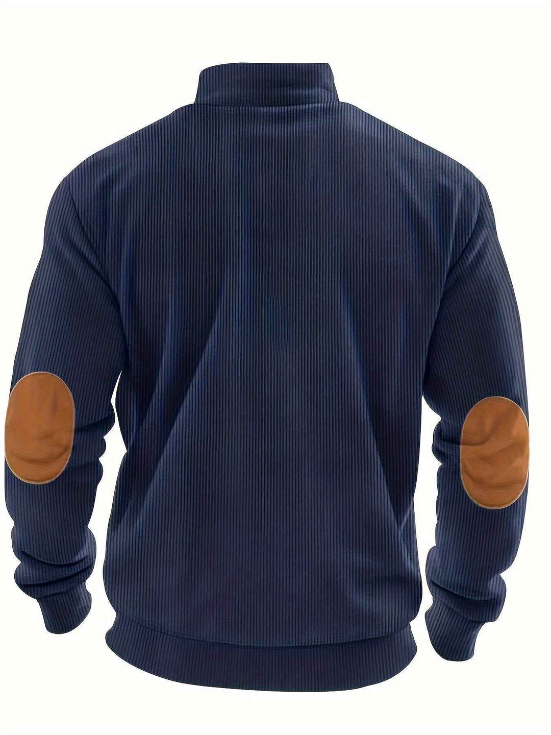 Classic Quarter Zip Ribbed Sweater for Men - Perfect for Everyday Wear
