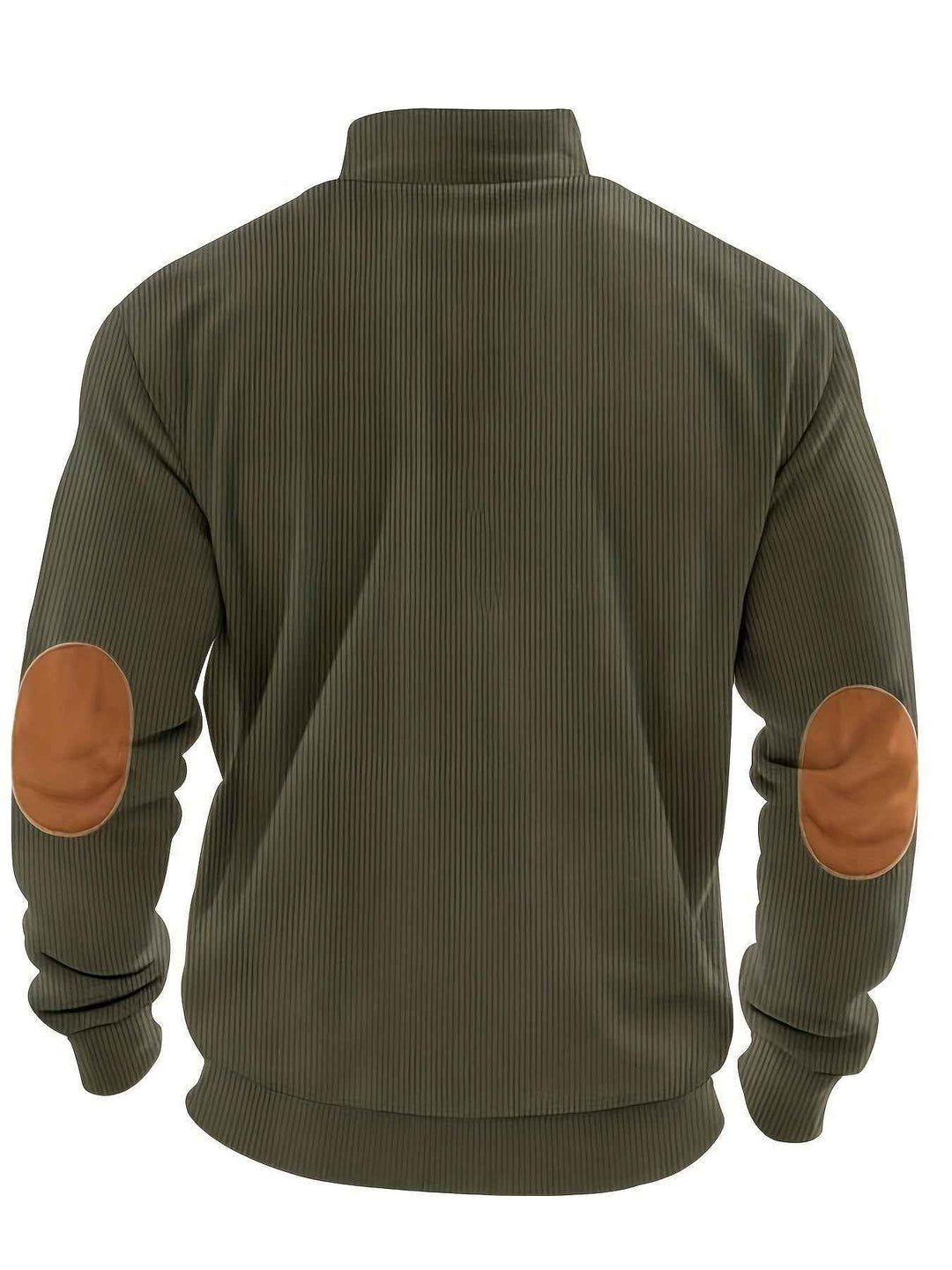 Classic Quarter Zip Ribbed Sweater for Men - Perfect for Everyday Wear