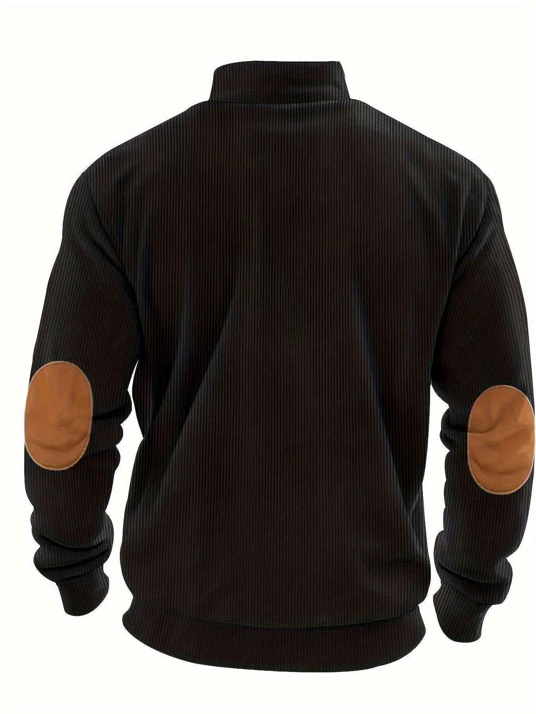 Classic Quarter Zip Ribbed Sweater for Men - Perfect for Everyday Wear