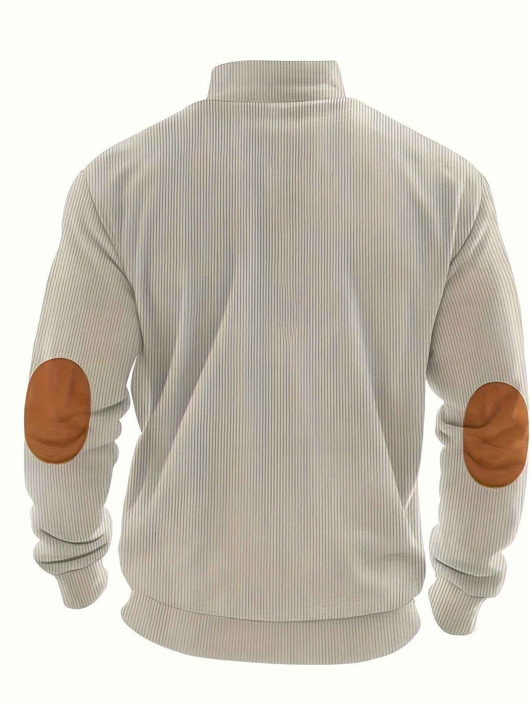 Classic Quarter Zip Ribbed Sweater for Men - Perfect for Everyday Wear