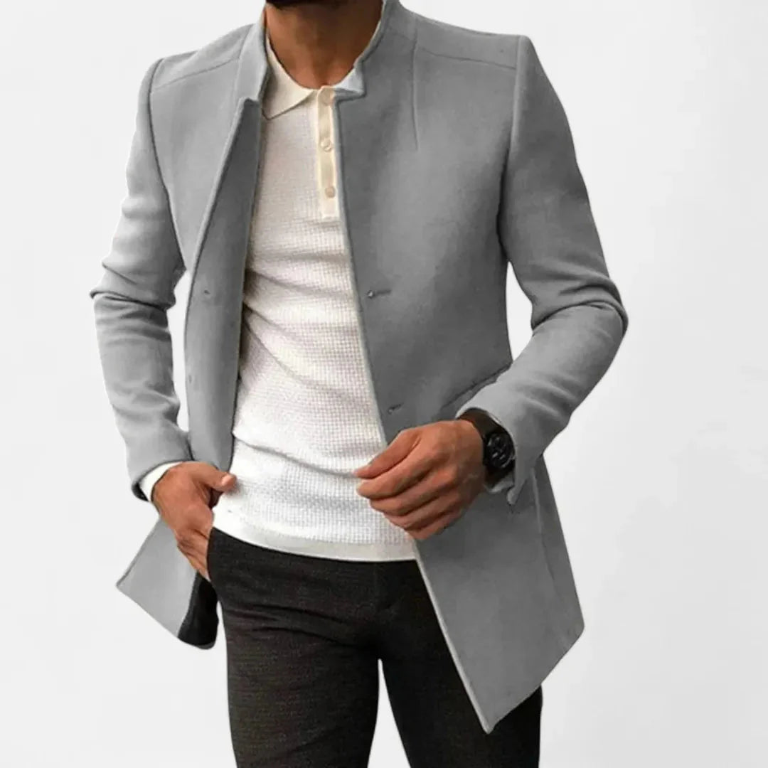 Classic Tailored Overcoat for Men-MODAUTLET