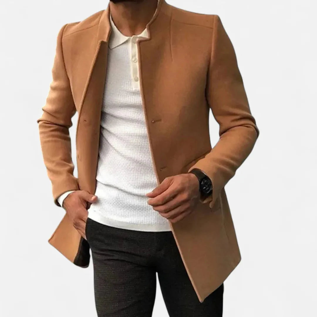 Classic Tailored Overcoat for Men-MODAUTLET