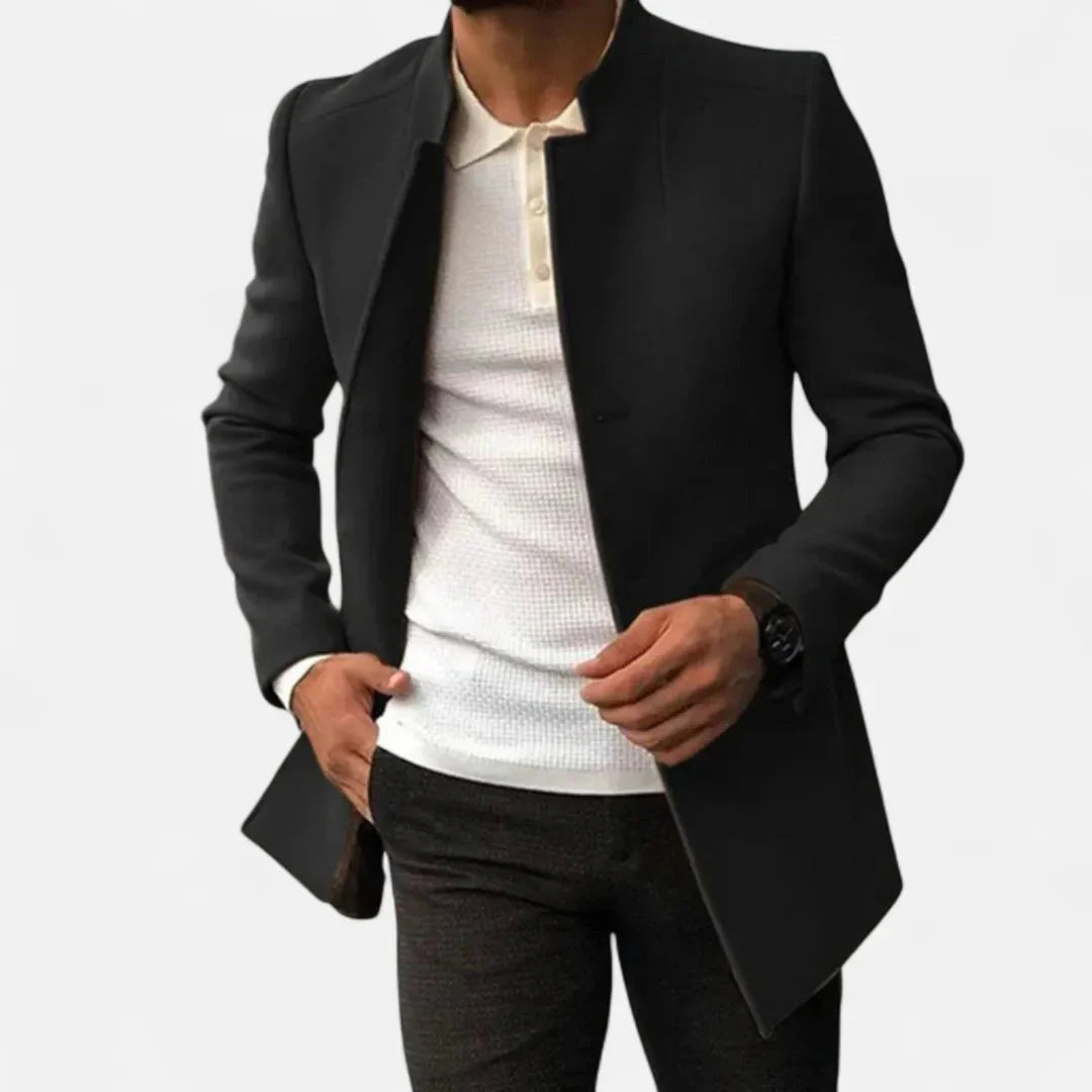 Classic Tailored Overcoat for Men-MODAUTLET