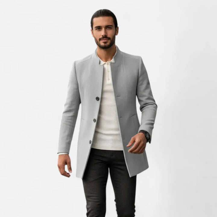 Classic Tailored Overcoat for Men-MODAUTLET