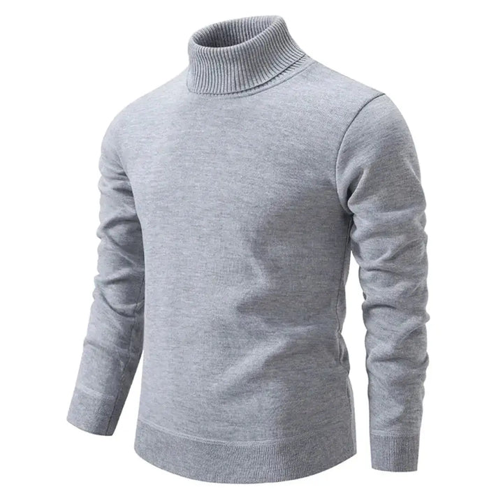 Classic Turtleneck Sweater for Timeless Style Gray