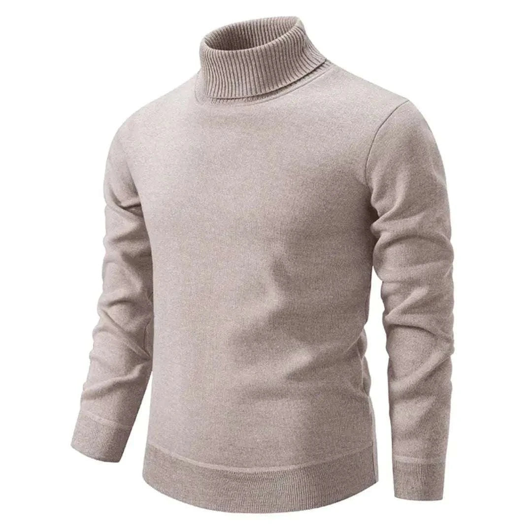 Classic Turtleneck Sweater for Timeless Style Beige