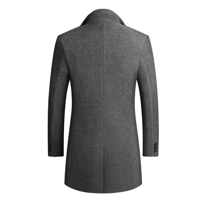 Classic Two-Button Wool Overcoat-MODAUTLET