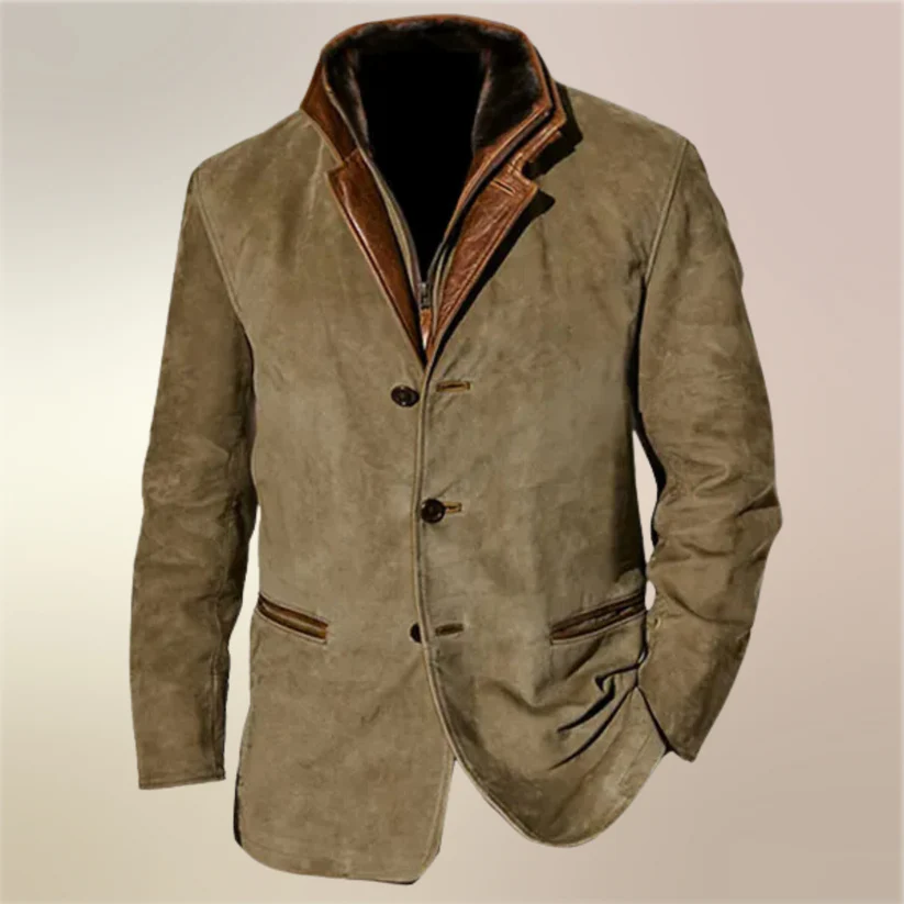 Classic Vintage Leather Jacket - Cesario Style