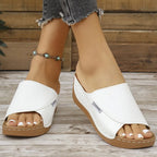 Women's Summer Wedge Slide Sandals
