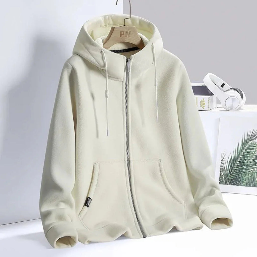 Ultra-Soft Fleece Hoodie for Ultimate Comfort Cream