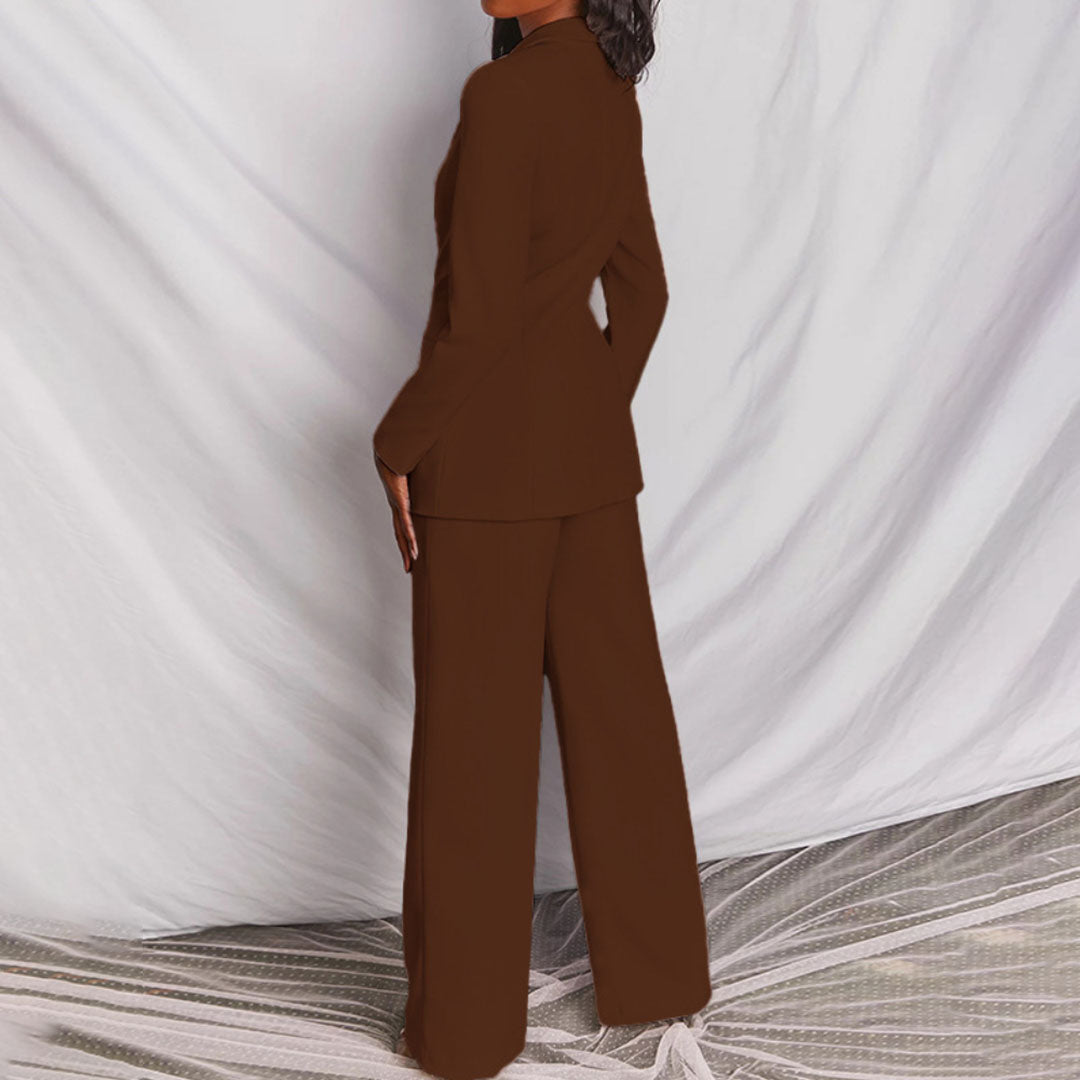 Elegant Womens Blazer and Pants Set for Formal Wear-MODAUTLET