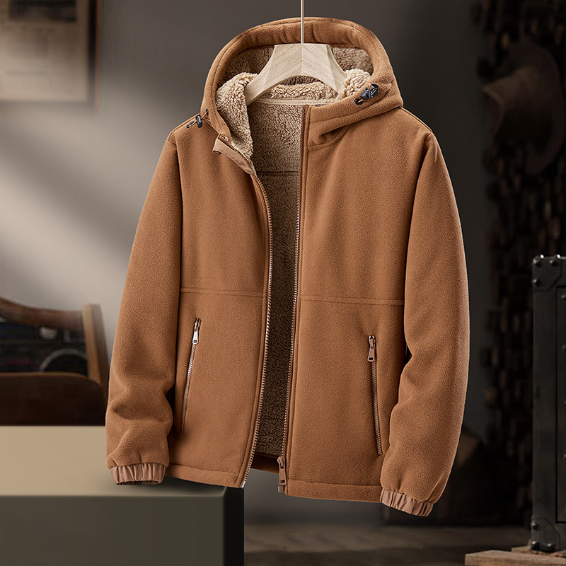 Collins Fleece Hoodie Camel