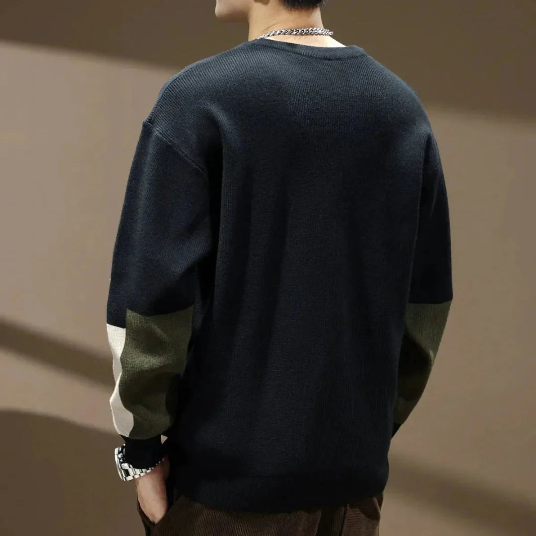 Color Block Knit Sweater