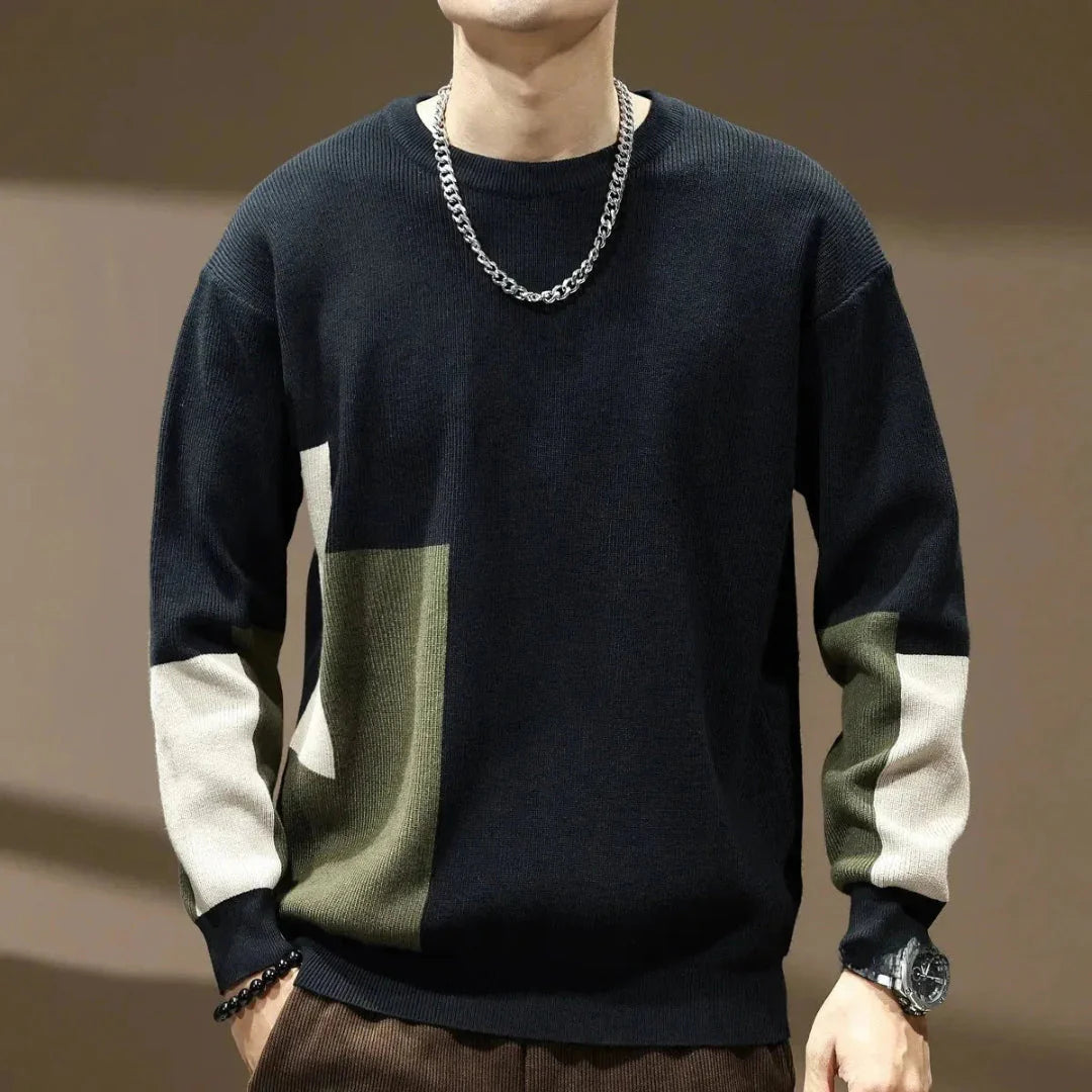 Color Block Knit Sweater