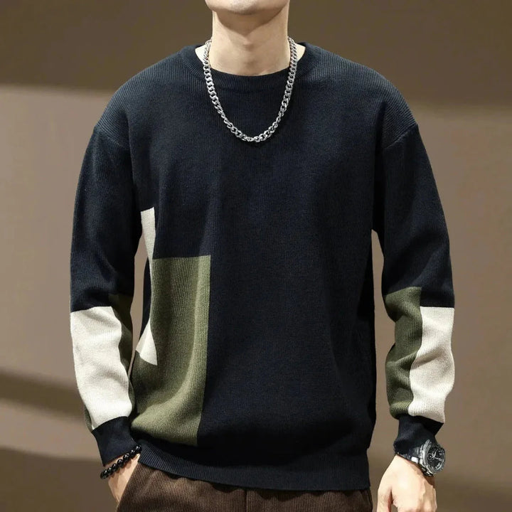 Color Block Knit Sweater