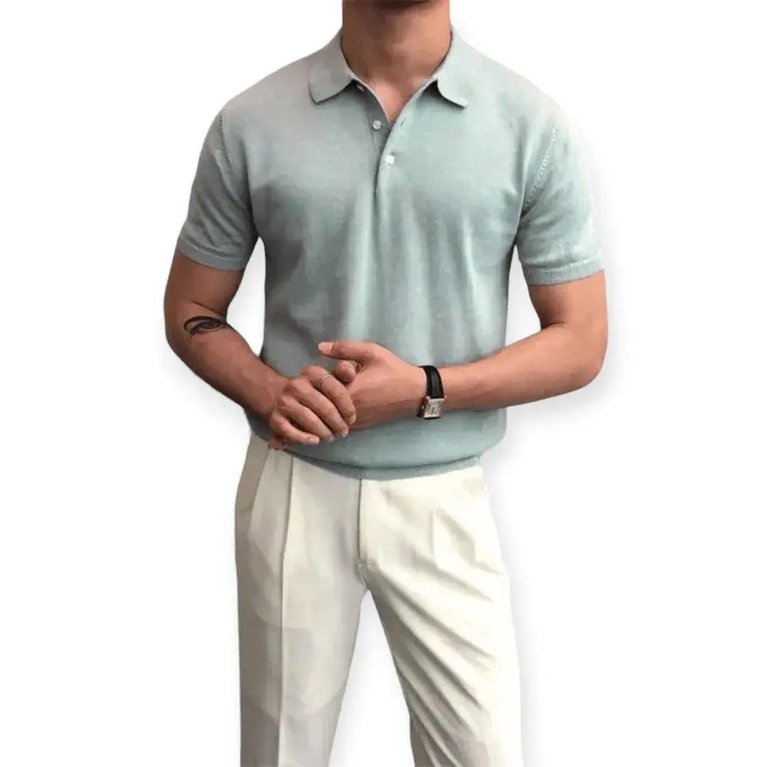 Comfort Polo Shirt - Stylish and Relaxed Fit Light Blue