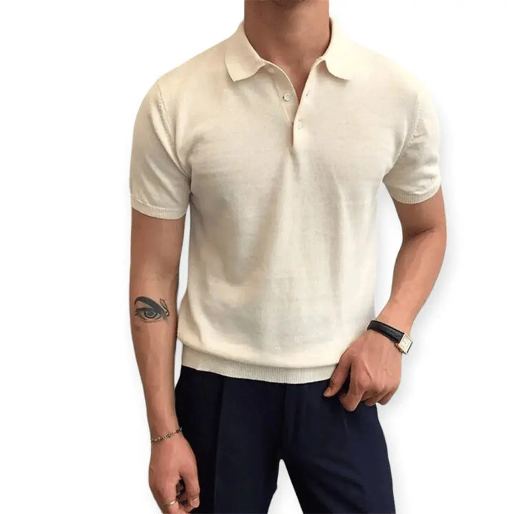 Comfort Polo Shirt - Stylish and Relaxed Fit Cream