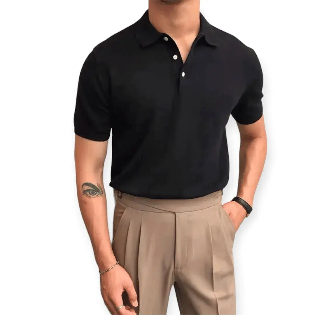 Comfort Polo Shirt - Stylish and Relaxed Fit Black