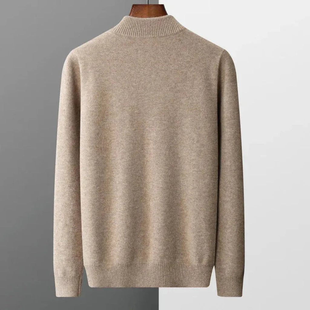 Half-Zip Wool Sweater for Men