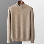 Half-Zip Wool Sweater for Men