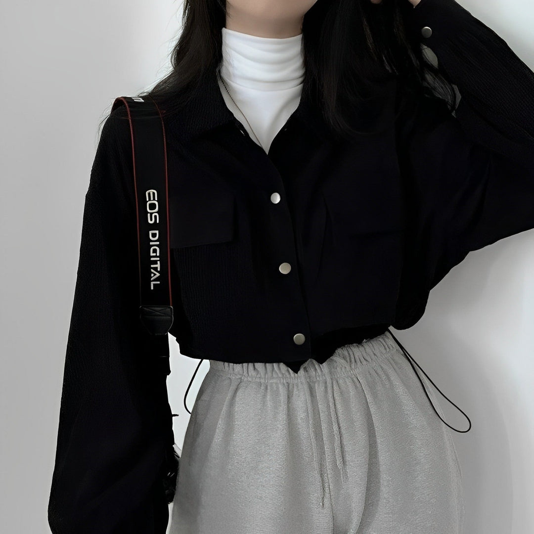 Corduroy Drawstring Short Jacket For Women Fall Wardrobe