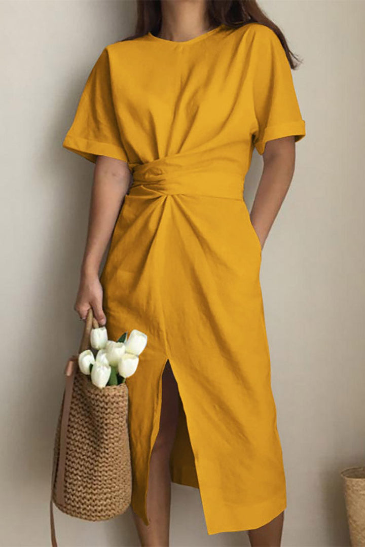 Women's Cotton Midi Dress-MODAUTLET