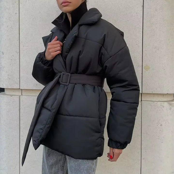 Cozy Cotton Padded Winter Jacket Black