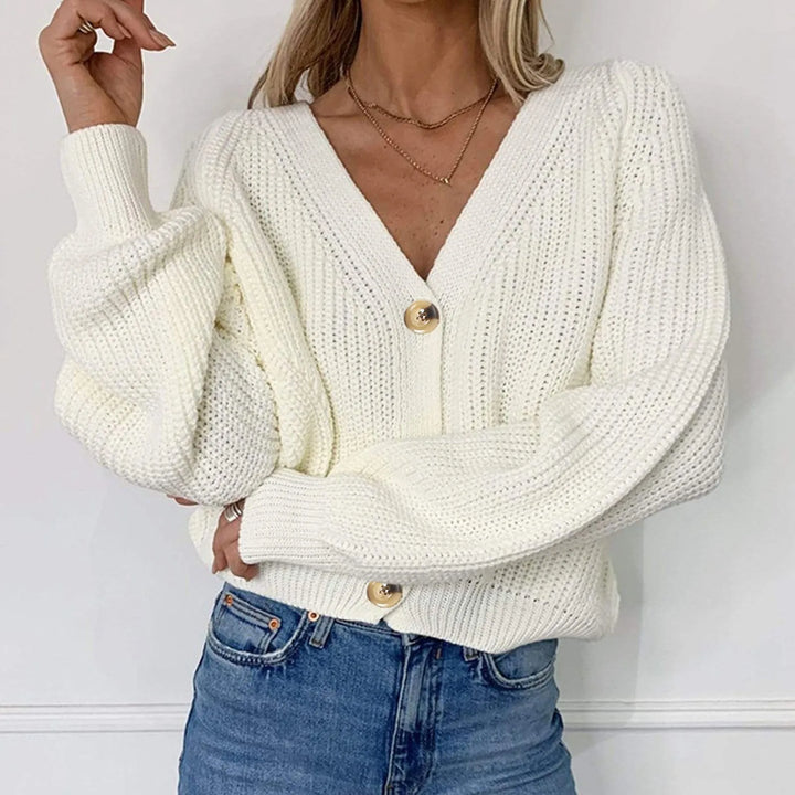 Cozy Knitted Cardigan White