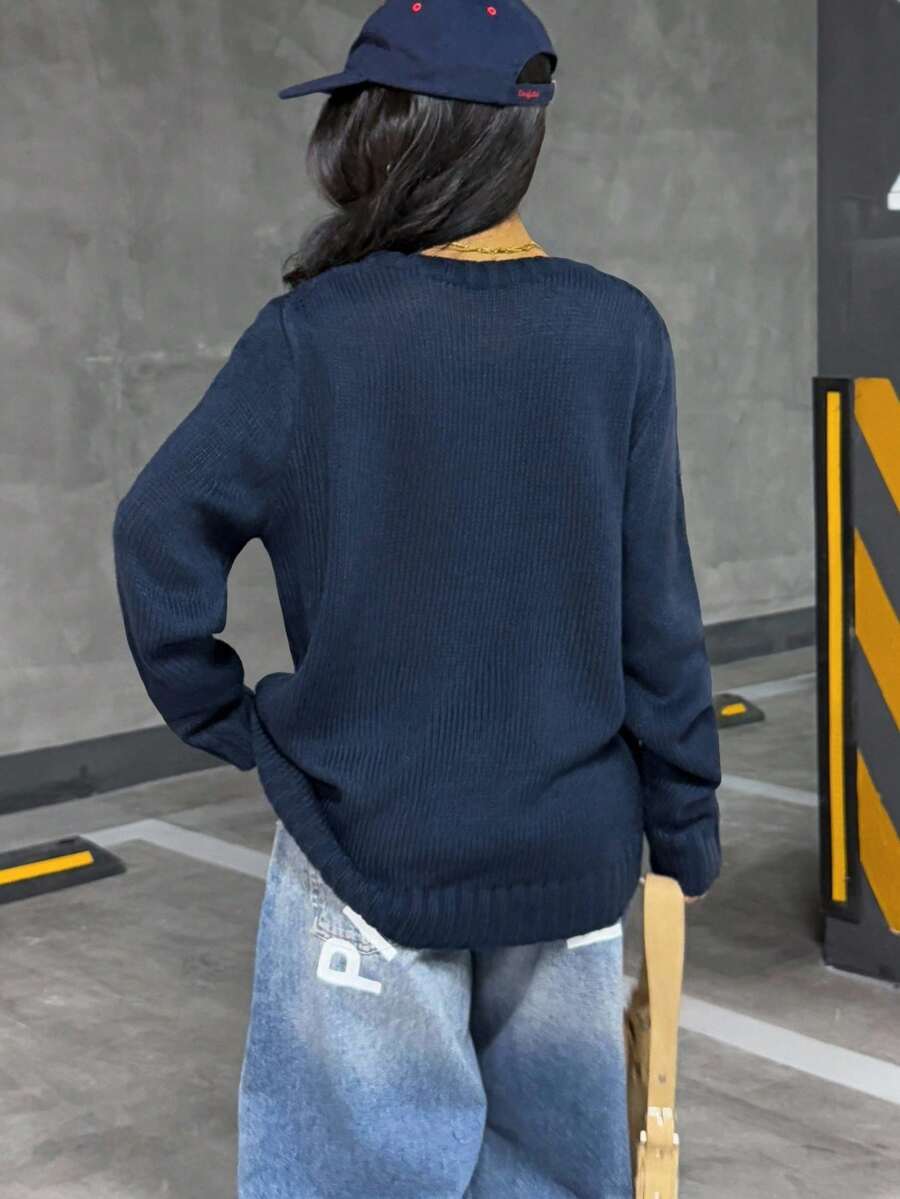 Cozy Knitted Sweater for Comfortable Style-MODAUTLET