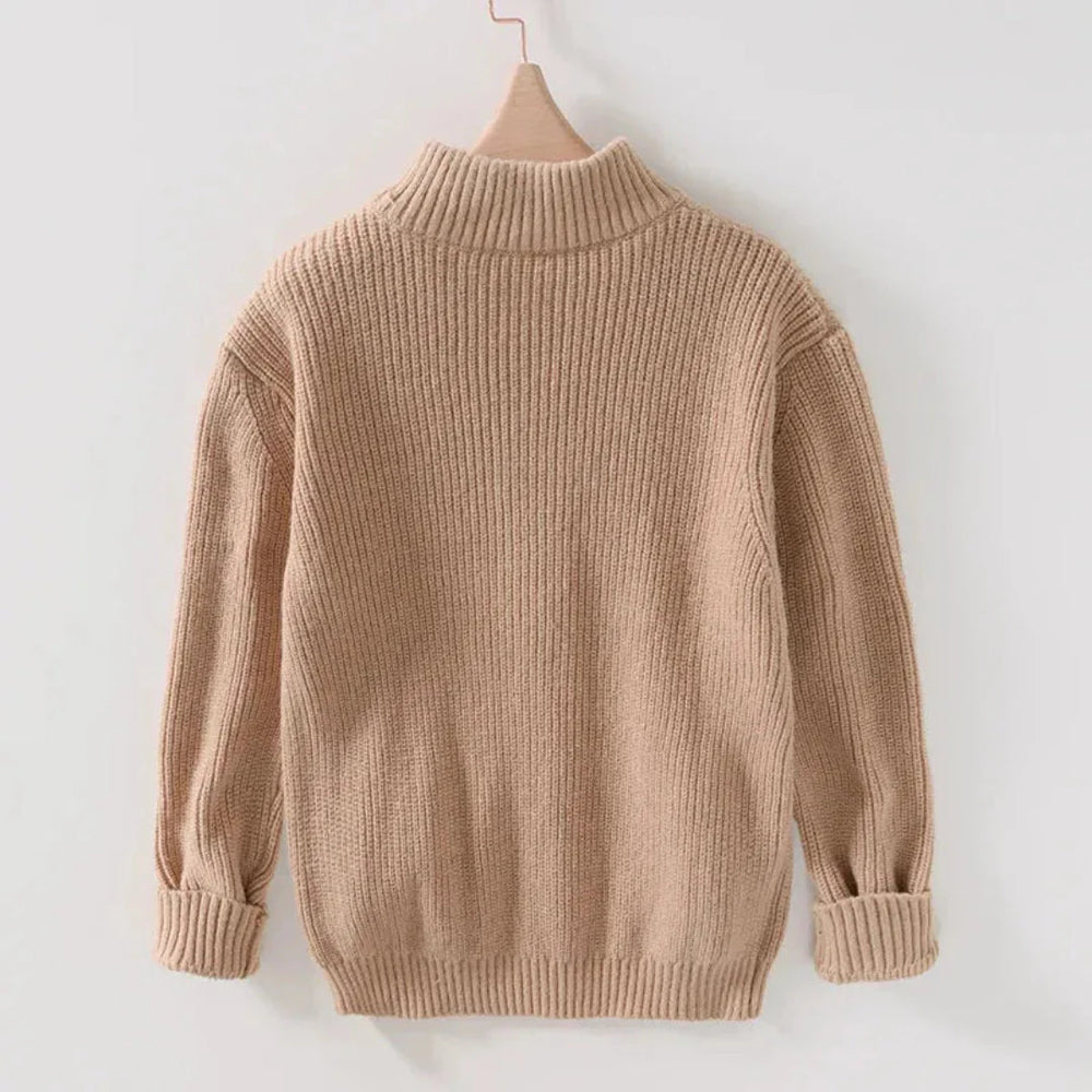 Cozy Knitted Zip Cardigan