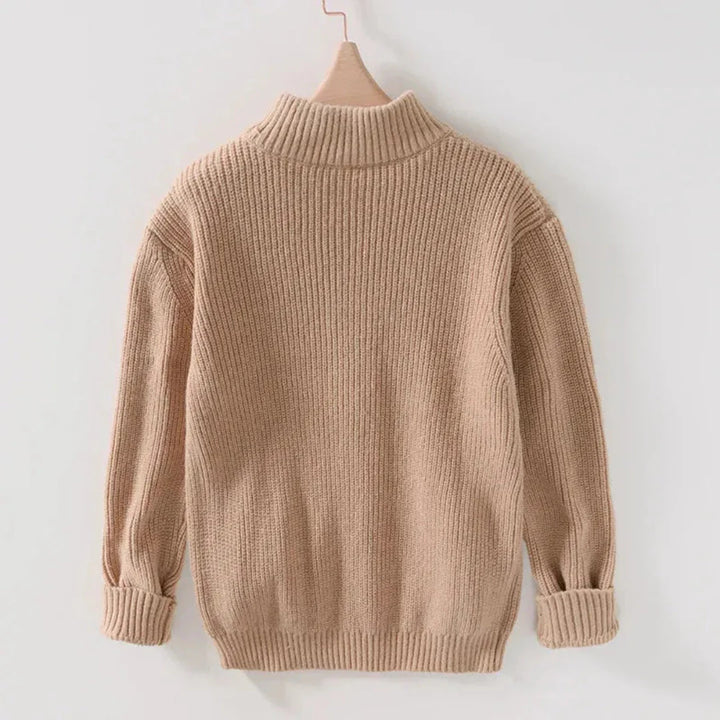 Cozy Knitted Zip Cardigan