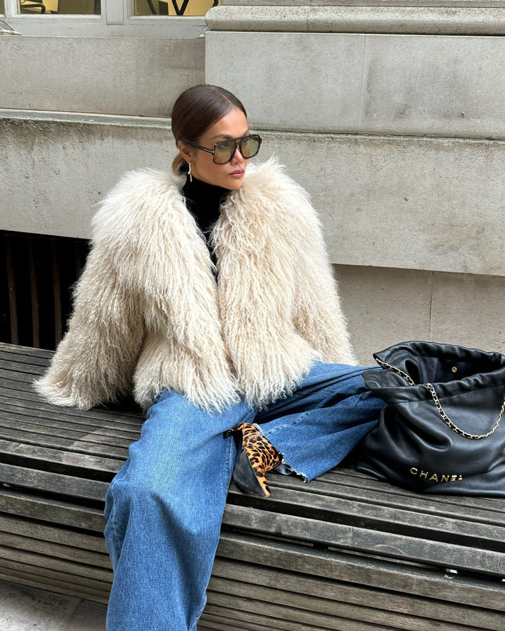 Cozy Long Sleeve Faux Fur Coat
