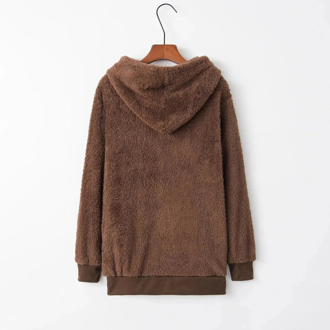 Cozy Oversized Sherpa Fleece Hoodie
