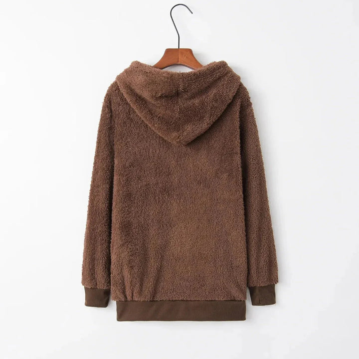 Cozy Oversized Sherpa Fleece Hoodie