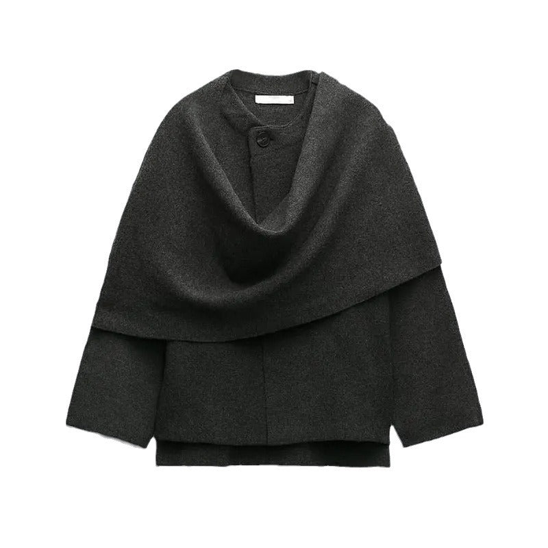 Cozy Oversized Warm Coat Dark Grey