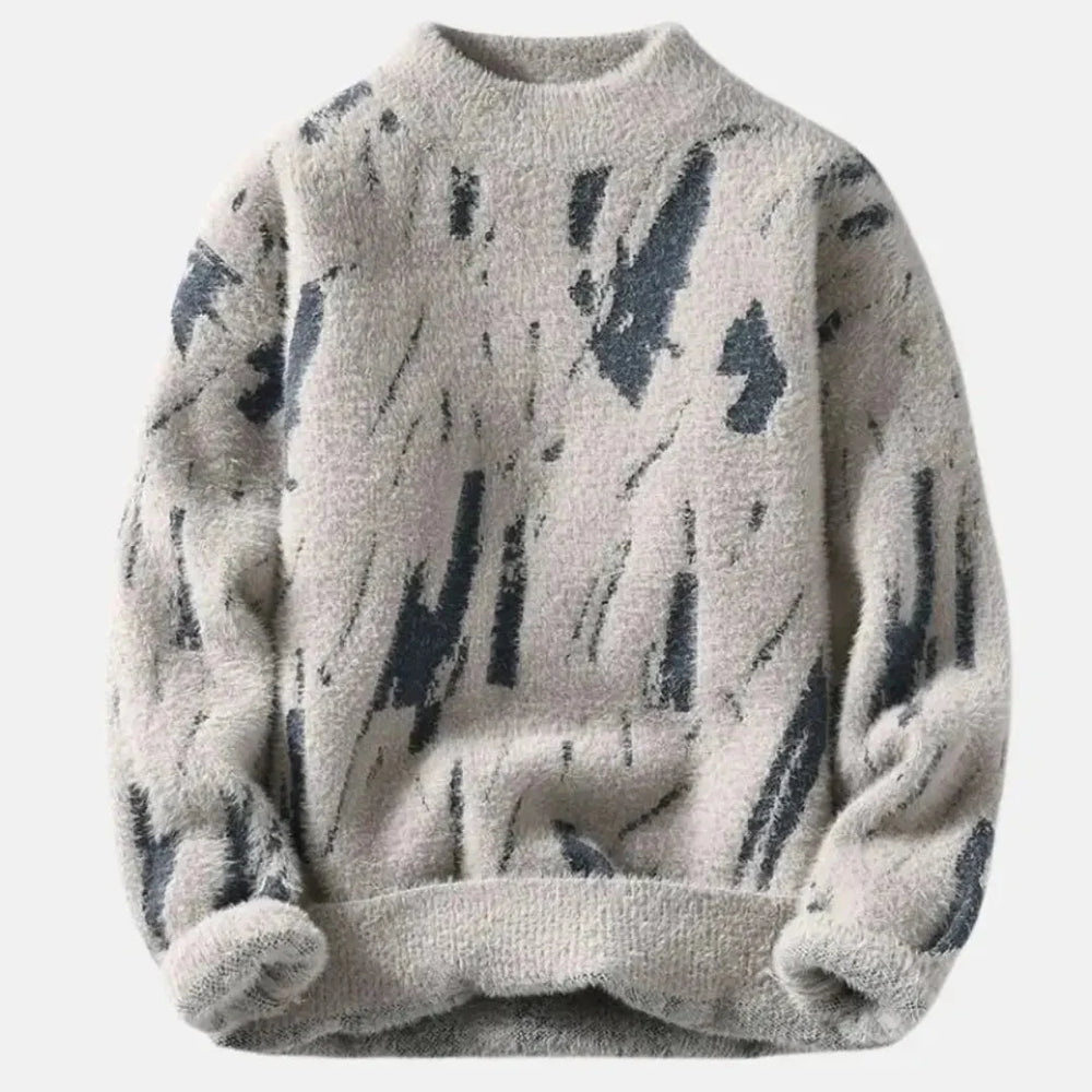 Cozy Plush Crewneck Sweater Beige